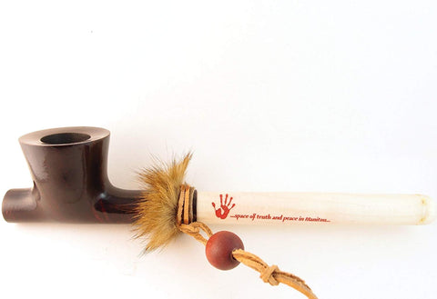 Lakota Mediterranean Briar Wood Indian Peace Pipe