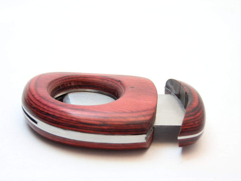Mrs. Brog Cigar Cutter - Mahogany Wood & Stainless Steel Mrs. Brog Cigar Cutter - Mahogany Wood & Stainless Steel