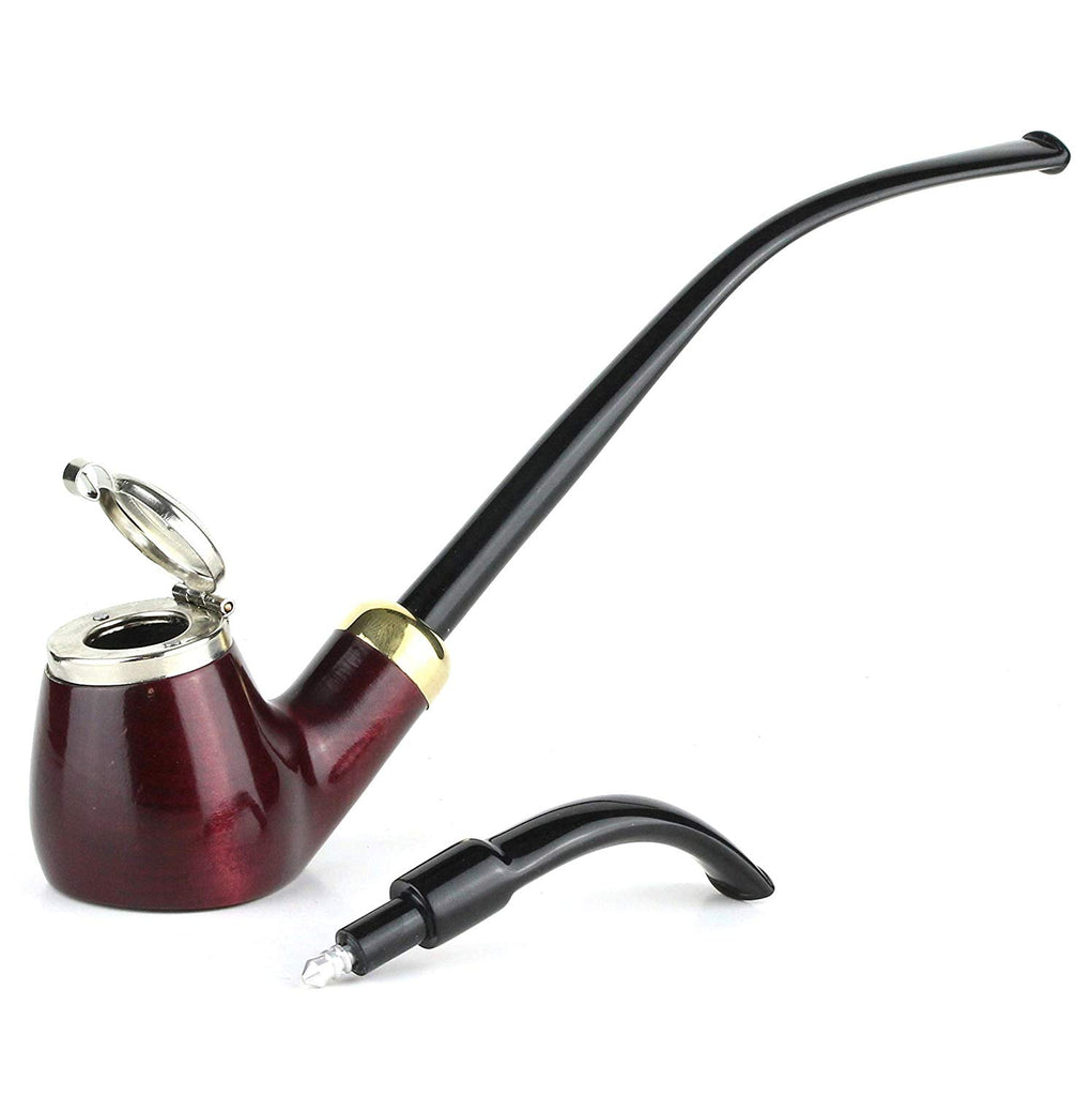  OLDFOX Straight Churchwarden Pipe Stem Replacement Middle Long  Tobacco Pipes Mouthpiece Fit 3mm Filters BE0022 : Health & Household