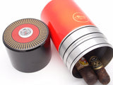 Cigar Humidor for 7 Large Cigars with Built-In Hygrometer