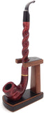 Leather Tobacco Pipe Holder - Authentic Full Grade Buffalo Hide Leather - Black