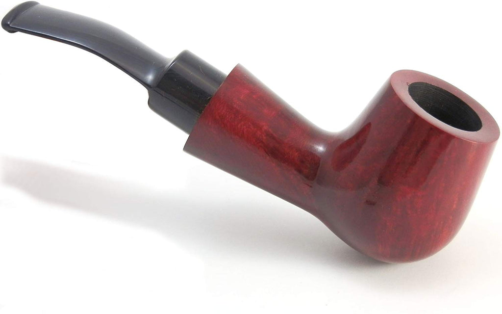  Mr. Brog Full Bent Tobacco Pipe - Model No: 82 Consul Pecan -  Mediterranean Briar Wood Pipes For Smoking - Hand Made #82 : Health &  Household