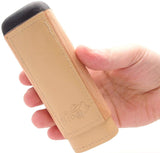 Spanish Cedar & Leather Robusto Cigar Case - Authentic Full Grade Buffalo Hide Leather