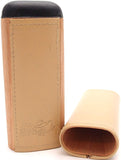Spanish Cedar & Leather Robusto Cigar Case - Authentic Full Grade Buffalo Hide Leather