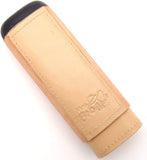 Spanish Cedar & Leather Robusto Cigar Case - Authentic Full Grade Buffalo Hide Leather