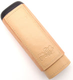 Spanish Cedar & Leather Robusto Cigar Case - Authentic Full Grade Buffalo Hide Leather