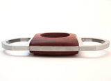 Dual Blades Guillotine Cigar Cutter - Wood & Stainless Steel