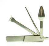 Keaychain Spike-Tamper-Reamer 3 in 1 Tobacco Pipe Tool - Lightweight Stainless Steel