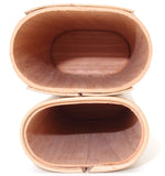 Spanish Cedar & Leather Robusto Cigar Case - Authentic Full Grade Buffalo Hide Leather