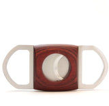 Dual Blades Guillotine Cigar Cutter - Wood & Stainless Steel