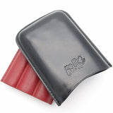 La Habanos Leather Cigar Case for 3 - Authentic Full Grade Buffalo Hide Leather