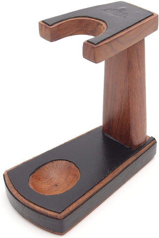 Leather Tobacco Pipe Holder - Authentic Full Grade Buffalo Hide Leather - Black