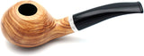 Mr. Brog Handmade Smoking Tobacco Pipe - Model No. 148 Louche Natural - Briar Wood
