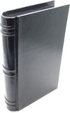 Travel Cigar Humidor Box Great Carry Along - Authentic Full Grade Buffalo Hide Leather - Black