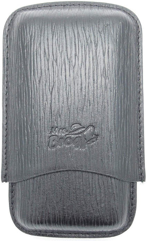 La Habanos Leather Cigar Case for 3 - Authentic Full Grade Buffalo Hide Leather