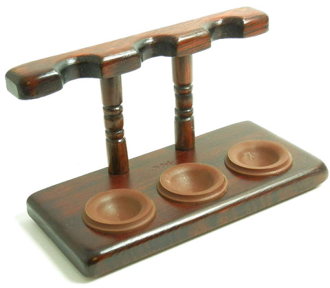 Tobacco Pipe Stand - 3 Pipe Stand - Polish Import Tobacco Pipe Stand - 3 Pipe Stand - Polish Import