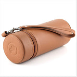Mrs. Brog Elegant Full Grain Leather Cigar Humidor - Travel Case