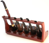 Tobacco Pipe Stand - 3 Pipe Rack - Sturdi Rose Wood
