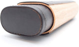 Spanish Cedar & Leather Robusto Cigar Case - Authentic Full Grade Buffalo Hide Leather