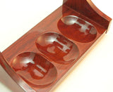 Tobacco Pipe Stand - 3 Pipe Rack - Sturdi Rose Wood
