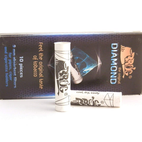 Mr. Brog 9mm Tobacco Pipe Filters - Most Recommended Brand - Pack Of 10