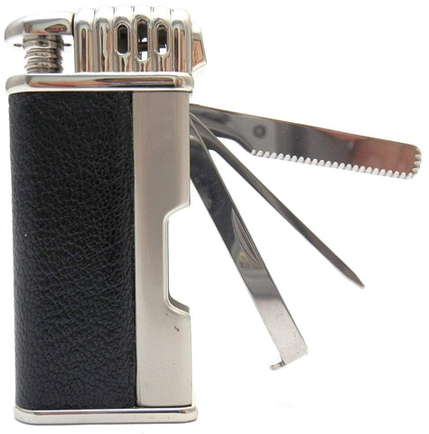 Leather Tobacco Pipe Lighter and Czech Tool - All in One