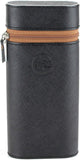 Mrs. Brog Elegant Full Grain Leather Cigar Humidor Compact Travel Case