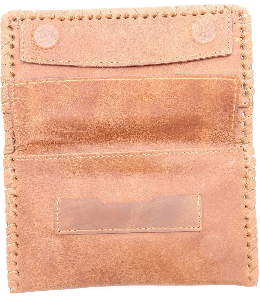 Tobacco Pouch - Authentic Full Grade Cow Hide Leather - Tan