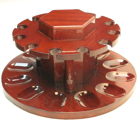 Tobacco Pipe Rack - 12 Pipes - With Middle Storage for Pipe Tobacco Tobacco Pipe Rack - 12 Pipes - With Middle Storage for Pipe Tobacco