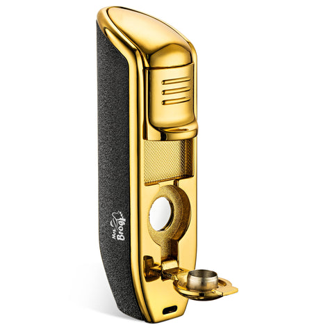 Tripple Torch Cigar Lighter - with Built in Cigar Punch