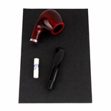 No. 382 Mahogany - Handmade Bent Pear wood Smoking Pipe