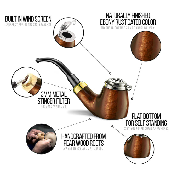 No. 21 Old Army Pear Wood Tobacco Pipe