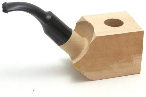 Tobacco Pipe Briar Wood Block - Pre Drilled