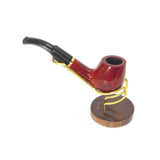 No. 67 Full Bent Mediterranean Briar Wood Smoking Pipe
