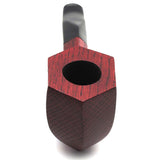 Mr. Brog Tobacco Pipe - Model No: 307 Architekt Hexagon - Mahogany - Hand Made from Top Quality Acacia Woodblock