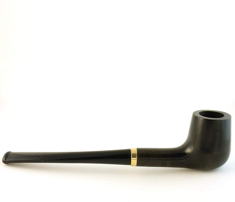 Mr. Brog Lovat Tobacco Pipe - Model No: 19 London Ebony - Pear Wood Roots - Hand Made