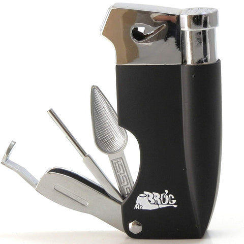 Mr. Brog Tobacco Pipe Lighter & Czech Pipe Tool - All In One - 45 Angle Soft Flame