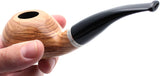 Mr. Brog Handmade Smoking Tobacco Pipe - Model No. 148 Louche Natural - Briar Wood