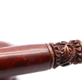19 Inch Long Orient Italian Briar Wood Tobacco Pipe