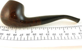 Mr. Brog Round Bent Tobacco Pipe - Model No: 65 Prince Walnut - Mediterranean Briar Wood - Hand Made