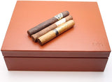 Full Grade Buffalo Hide Desktop Leather Cigar Humidor