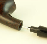 Mr. Brog Round Bent Tobacco Pipe - Model No: 65 Prince Walnut - Mediterranean Briar Wood - Hand Made