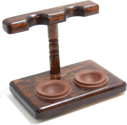 Tobacco Pipe Stand - 2 Pipe Stand - Polish Import