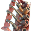 Tobacco Pipe Stand - 3 Pipe Rack - Sturdi Rose Wood