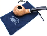 Mr. Brog Handmade Smoking Tobacco Pipe - Model No. 148 Louche Natural - Briar Wood