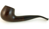 Mr. Brog Round Bent Tobacco Pipe - Model No: 65 Prince Walnut - Mediterranean Briar Wood - Hand Made
