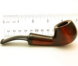 Mr. Brog Round Bent Tobacco Pipe - Model No: 31 Plum Brown Shades - Pear Wood Roots - Hand Made