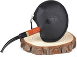 Mr. Brog Tobacco Pipe Bowl Sleeve - Authentic Cow Hide Leather - Black