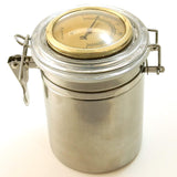 Pipe Tobacco Tin Can with Hygrometer & Humidifier