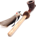Lakota Mediterranean Briar Wood Indian Peace Pipe